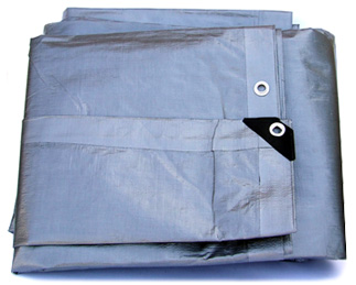 silver tarp